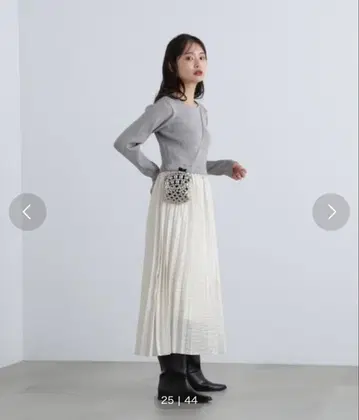 [내추럴 뷰티 베이직] 플리츠 스커트 도킹 원피스