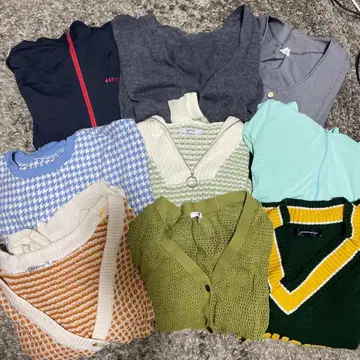 여성용 상의 세트 9점