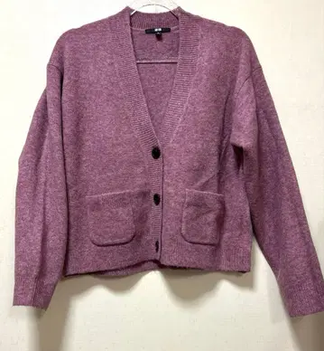 유니클로 긴팔 니트 가디건 M 미사용 새상품