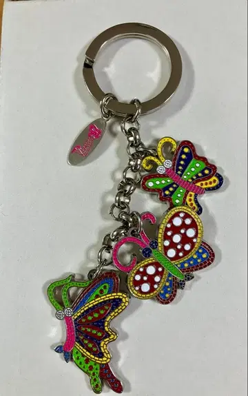 쿠사마 야요이 버터플라이 나비 키링 LoveForever