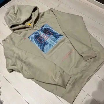 초레어 FR2 X선 이미지 프린트 베이지 후드티