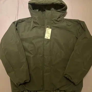 무인양품 워셔블 충전솜 후드 자켓 단종 컬러 다크 그린 XXL