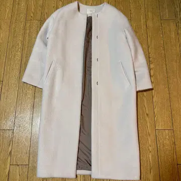 IENA 라이트 베이지 코트 양모