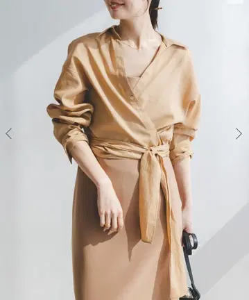 새상품급 NOBLE 프론트 리본 시어 셔츠