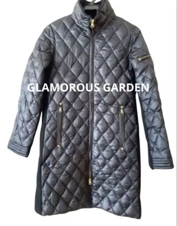 다운 코트 퀼팅 블랙 글래머러스 가든 사이즈 1