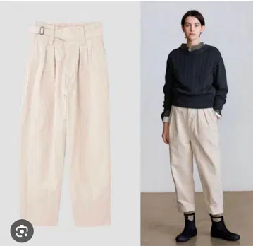 MHL natural denim 구르카 팬츠