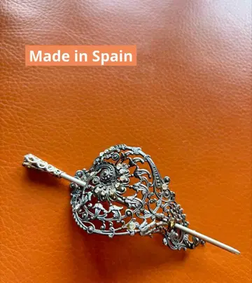 미사용 실버 헤어 액세서리 스페인 마드리드