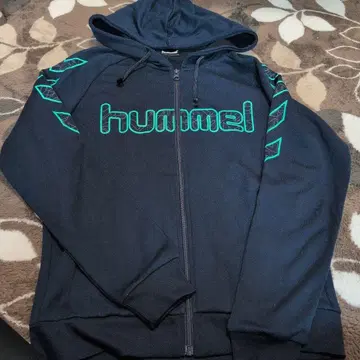hummel 네이비 집업 후드티