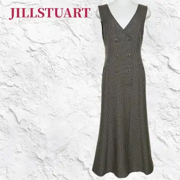 컨디션 최상 질스튜어트 슬리브리스 하운드투스 원피스 ( M ) 가을/겨울