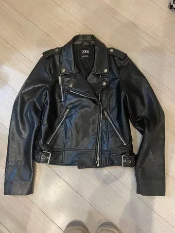 ZARA 가죽 자켓 라이더 M