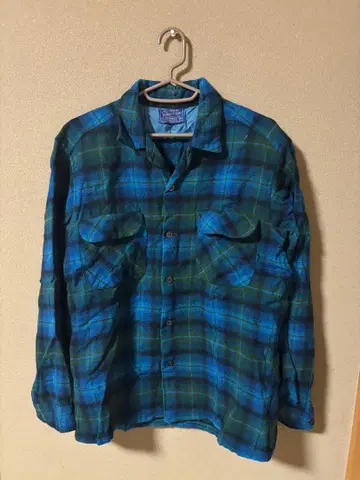 Pendleton 펜들턴 울 셔츠 체크 안감 부착 M USA제