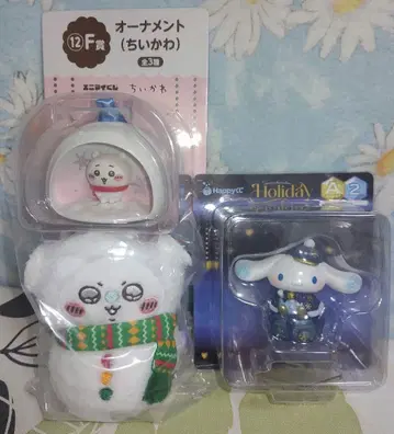 시나모롤 피규어 & 치이카와 (먼작귀) 오너먼트 & 모몽가 마스코트