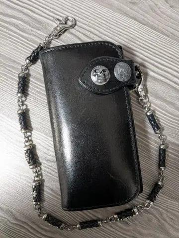 알즈니 ALZUN 장지갑 천연 가죽 바이커 지갑 라이더 지갑