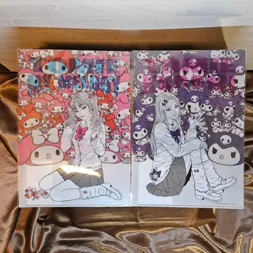 갸루 토미에 마이멜로디 쿠로미 클리어 파일 2장 세트 이토 준지 산리오