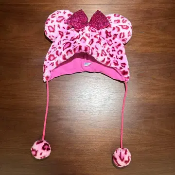 레오파드 무늬 미키 귀 캡