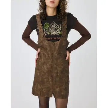 MOUSSY 프론트 집 점퍼 스커트