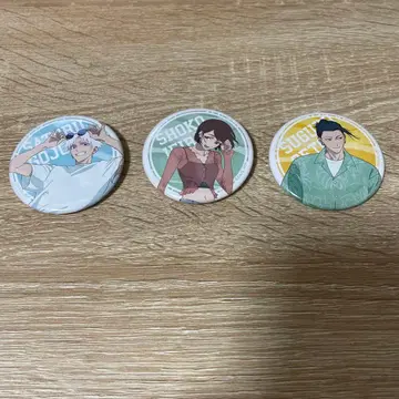 주술회전 카페 2024 캔뱃지 3개 세트