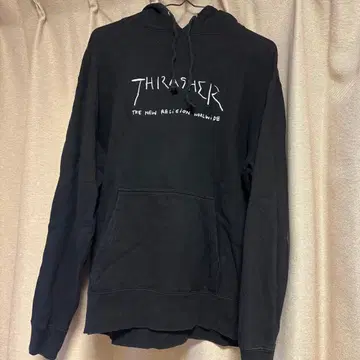 THRASHER 블랙 후드티 L 사이즈