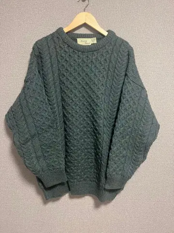 80s 90s 피셔맨 니트 아란 니트 아일랜드제 구제 의류