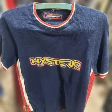 HYSTERIC 네이비 레드 T셔츠 프리 사이즈