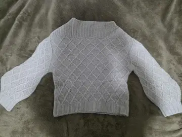 IENA 울 다이아 무늬 보틀넥 니트 풀오버