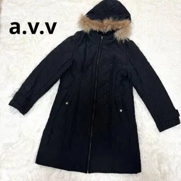 a.v.v 퀼팅 코트 A라인 라이너 포함 블랙