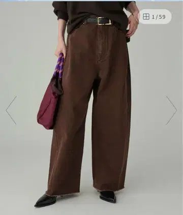 Babylon 배럴 레그 데님 팬츠 34