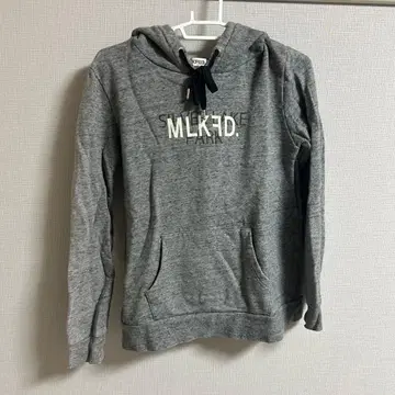 MKFED. 그레이 후드 부착 후드티 M