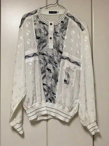 빈티지 구제 의류 JIALUEN 레이온 풀오버