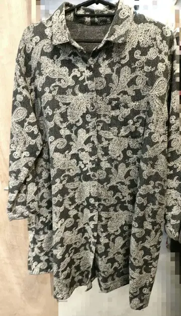 모토마치 그레이프 A 라인 셔츠 긴팔 튜닉 grape