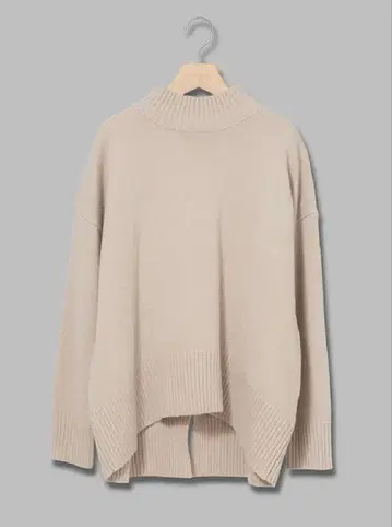 LiSALiSAashiya 리사리사아시야 하이넥 슬릿 컬러 울 니트