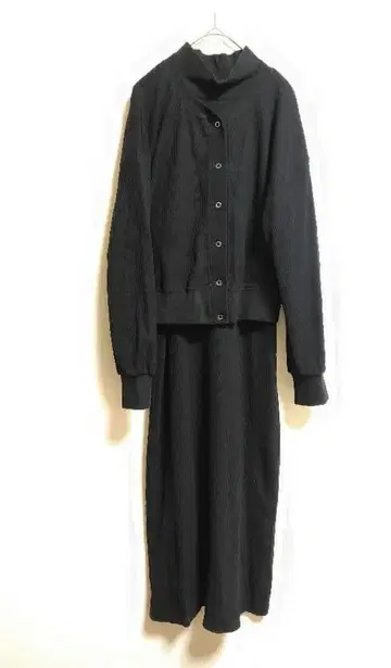 그린 라벨 릴랙싱 리브 가디건 & 원피스 세트