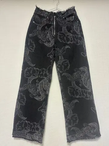 [ 익명 배송 ] osrs 오시리스 드래곤 디자인 데님 팬츠 S