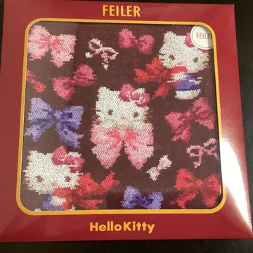 페이러 손수건 산리오 헬로키티 리본