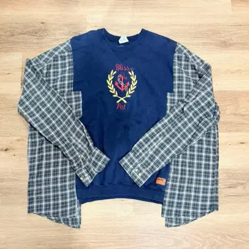 RERE thee greatest botch 체크 무늬 긴팔 트레이닝복