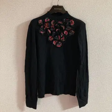 AUSTINREED 오스틴 리드 꽃 모티브 라메 니트 38