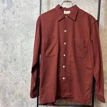 60s SWITZERLAND 버건디 박스 카라심 있음