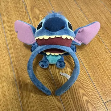 디즈니 스티치 머리띠 봉제 인형