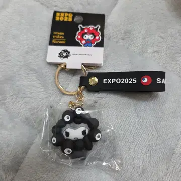 박람회 EXPO 2025 입체 마스코트 스트랩 블랙 쿠로미