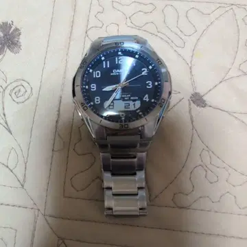 CASIO 쿼츠 손목시계 실버