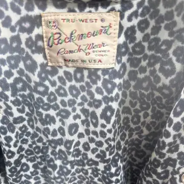 TRU-WEST 레오파드 무늬 셔츠