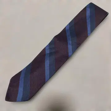 304 BREUER 스트라이프 넥타이 와인 레드/블루