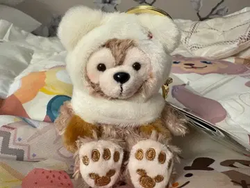 홍콩 디즈니 겨울 더피 봉제 인형 키체인