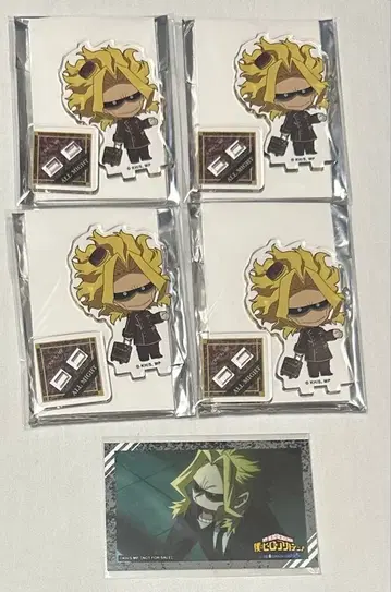 히로아카 애니메이트 카페 아크릴 스탠드 올마이트 4개 세트 덤