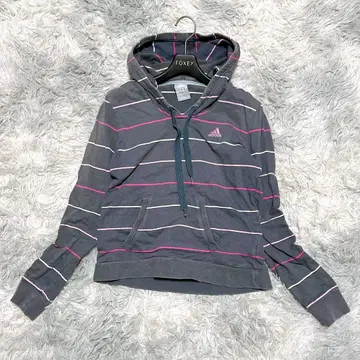 아디다스 M 후드티 보더 그레이 핑크 스포츠 헬스장 근력 운동 면