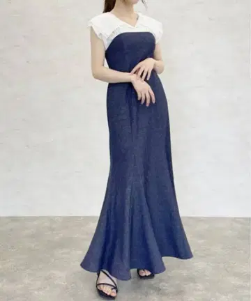 COCO DEAL / 세일러 카라 도킹 원피스