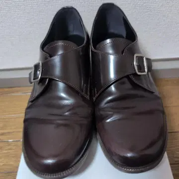 HARUTA 다크 브라운 버클 로퍼