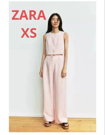 ZARA 슬릿 숏 기장 베스트 XS