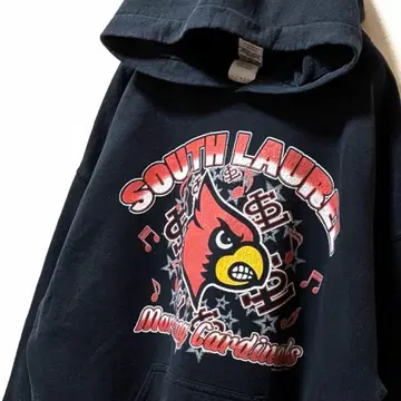 길단 사우스 로럴 마칭 카디널스 후드 맨투맨 블랙 L 구제 의류