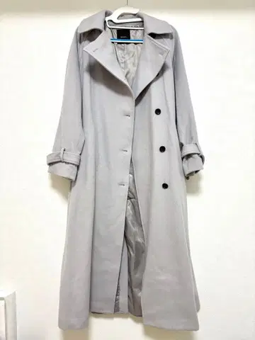 anuans 그레이 울 트렌치코트 S 사이즈